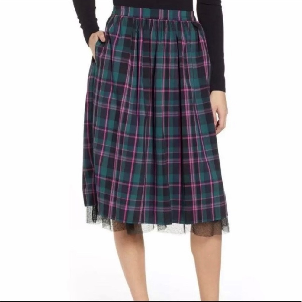 NWOT Women’s 1901 plaid skirt size L
